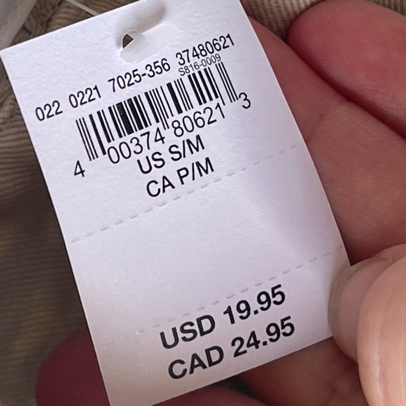 American Eagle NWT blue geometric pattern cotton bucket hat - Picture 3 of 6